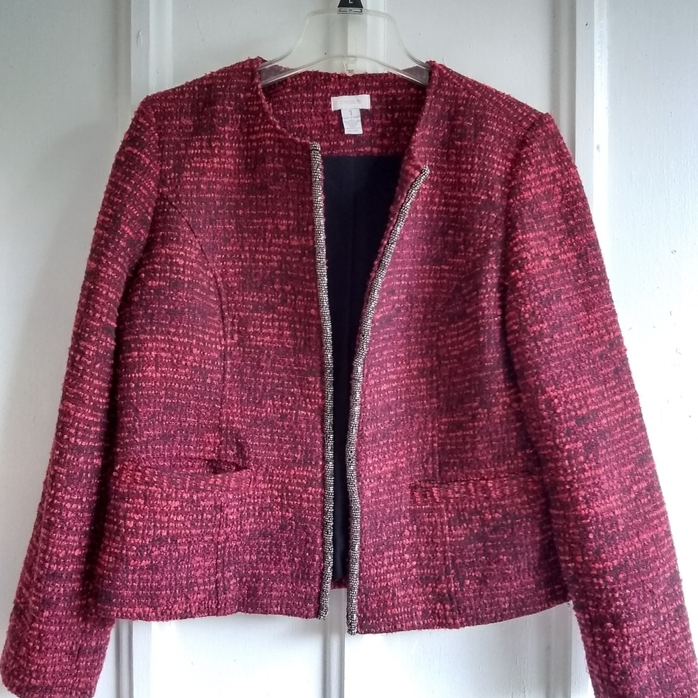 Chico's Jacket Tweed Chico's Jack